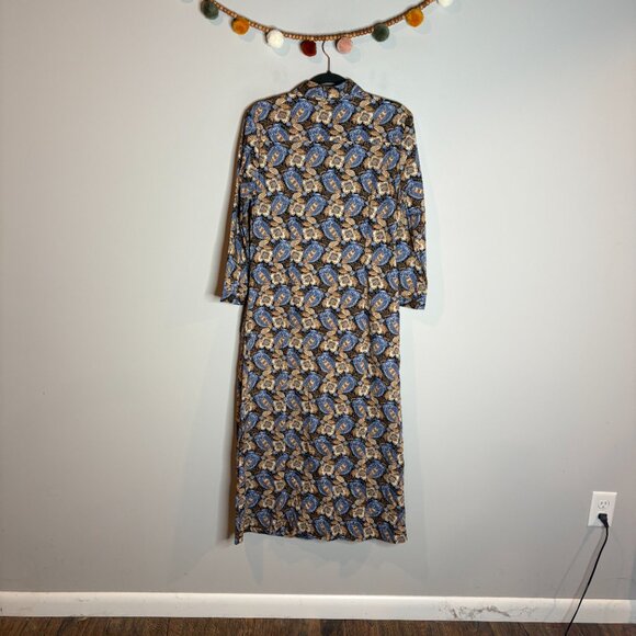 NWT J. McLaughlin Louisa dress in Camel Blue Pomegranate Cove - Picture 7 of 7